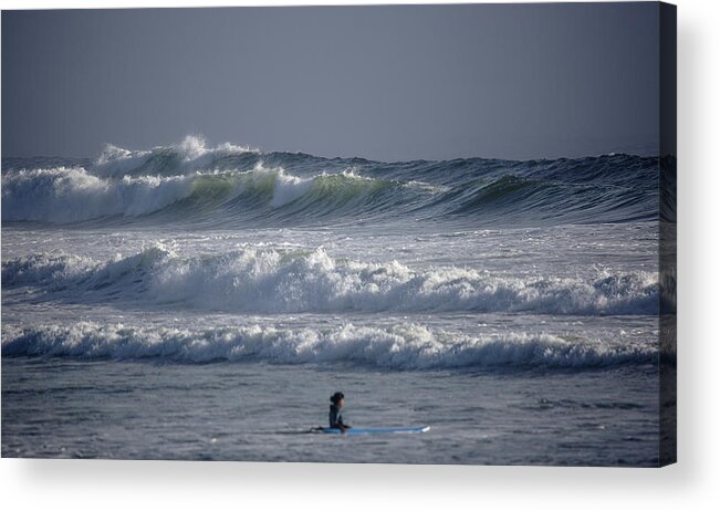 Water Acrylic Print featuring the photograph Tentative by Randy Hall