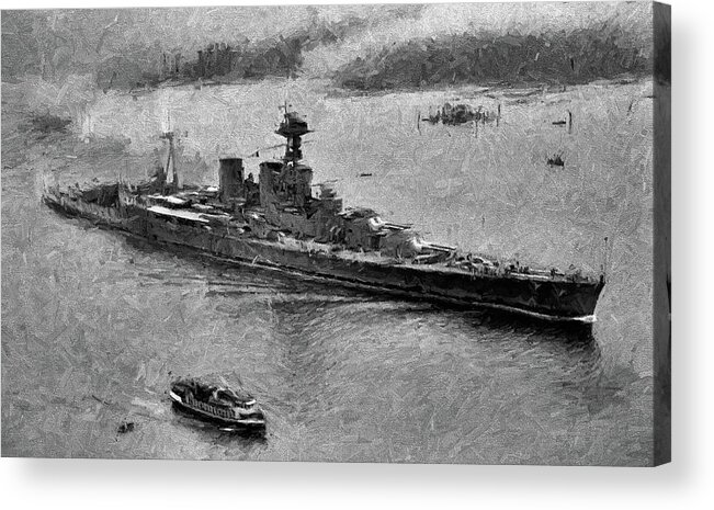 Hms Hood Acrylic Print featuring the photograph The Mighty Hood by JC Findley