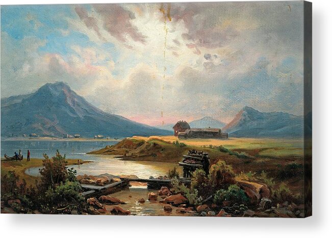 Johan Knutson Acrylic Print featuring the painting The Sun Comes Out by MotionAge Designs