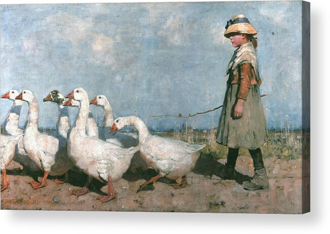 Scottish Painters Acrylic Print featuring the painting To Pastures New by James Guthrie