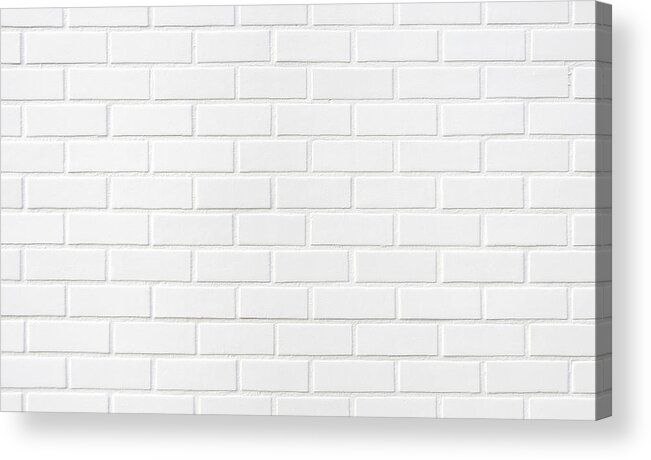 White Brick Wall Background Acrylic Print By Dutourdumonde Photography