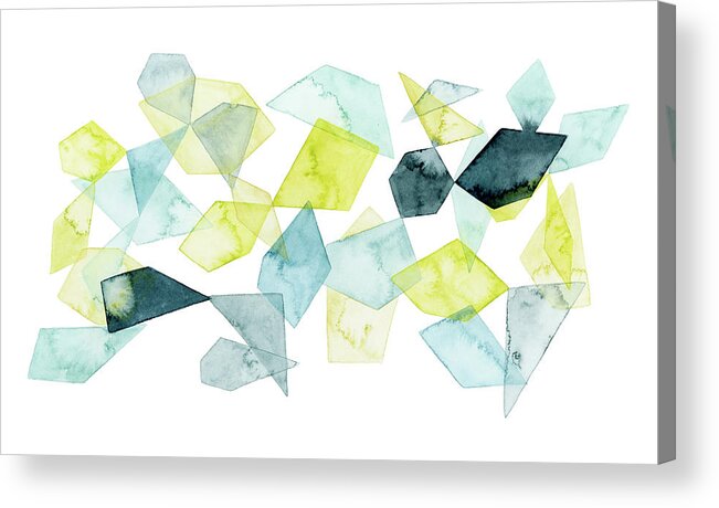 Abstract Acrylic Print featuring the painting Seaglass Abstract II #1 by Grace Popp