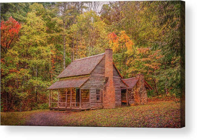Henry Whitehead Acrylic Print featuring the photograph Autumn at the Henry Whitehead Place by Marcy Wielfaert