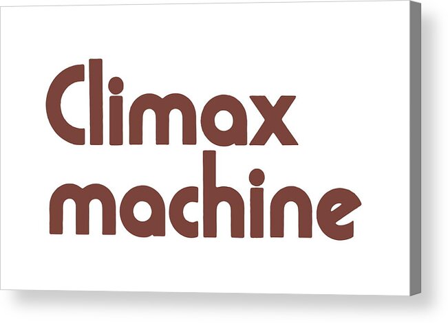 Campy Acrylic Print featuring the drawing Climax machine by CSA Images