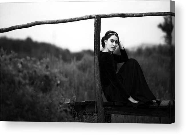 Portrait Acrylic Print featuring the photograph Cristina by Julien Oncete