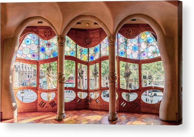 Casa Batllo Acrylic Print featuring the photograph Good Morning by Slow Fuse Photography