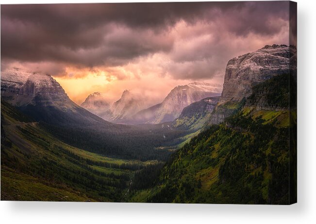 Forest Acrylic Print featuring the photograph Mountain View (glacier National Park) by Yy Db