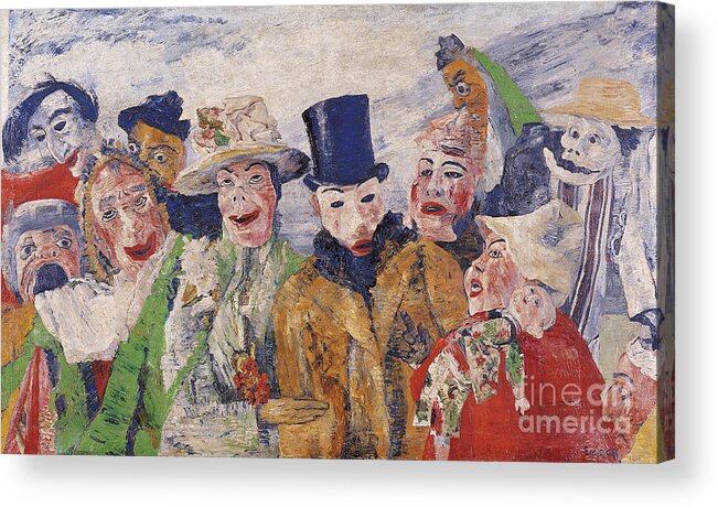 Oil Painting Acrylic Print featuring the drawing The Intrigue by Heritage Images