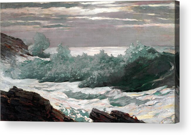 Winslow Homer Acrylic Print featuring the painting Early Morning After a Storm at Sea by Winslow Homer