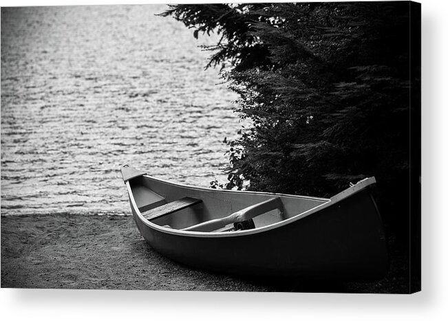 Canoe Acrylic Print featuring the photograph Quiet Canoe #1 by Jim Whitley