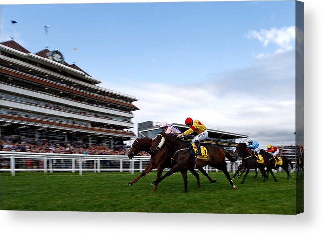 Post Acrylic Print featuring the photograph Newbury Races #32 by Alan Crowhurst