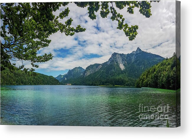 Alpsee Acrylic Print featuring the photograph Alpsee by Hannes Cmarits