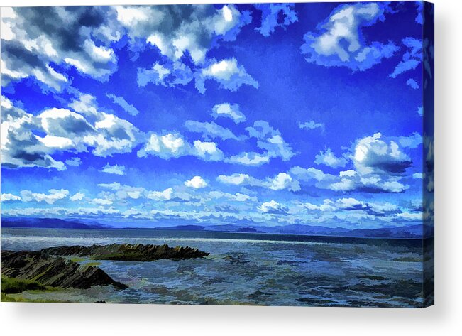 2016 Acrylic Print featuring the photograph Clouds over St Lawrence by Monroe Payne