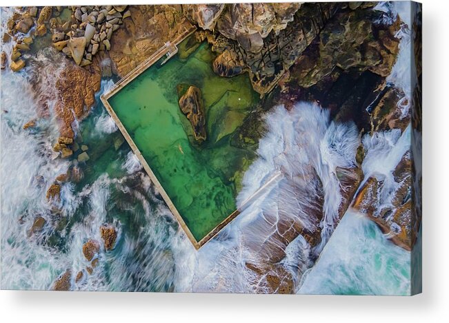 Beach Acrylic Print featuring the photograph Curl Curl Rockpool by Andre Petrov