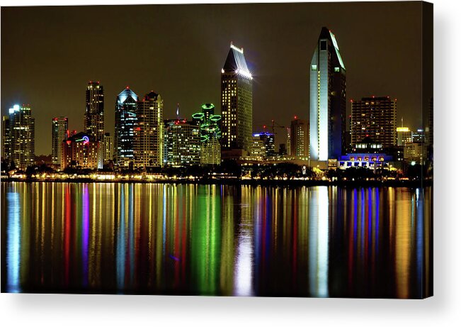 San Diego Acrylic Print featuring the photograph Eminent Echoes of San Diego by Ryan Weddle