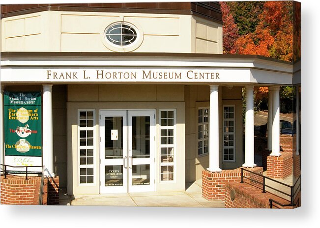 Frank L. Horton Museum Center Photo Acrylic Print featuring the photograph Frank L. Horton Museum Center Old Salem NC by Bob Pardue