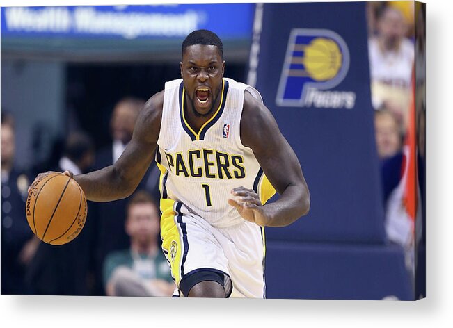 Playoffs Acrylic Print featuring the photograph Lance Stephenson by Andy Lyons