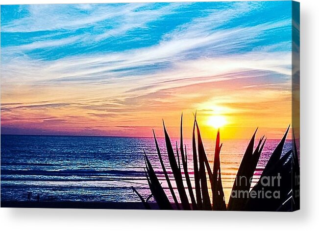 Sunset Acrylic Print featuring the photograph Lincoln City, Oregon Sunset by Toni Somes