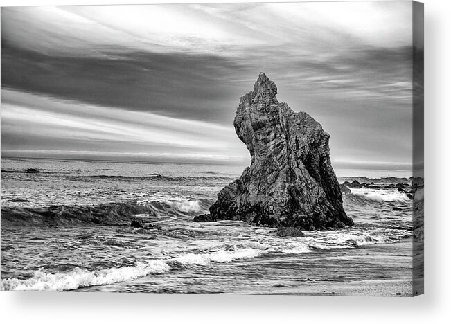 El Matador Beach State Park Acrylic Print featuring the photograph Serenity Rock by Karen Cox