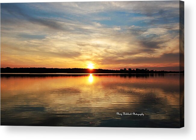 Sunset Acrylic Print featuring the photograph Sweet Dreams Sunset by Mary Walchuck