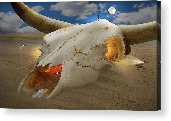 Surrealism Acrylic Print featuring the photograph The Adventurers S E by Mike McGlothlen