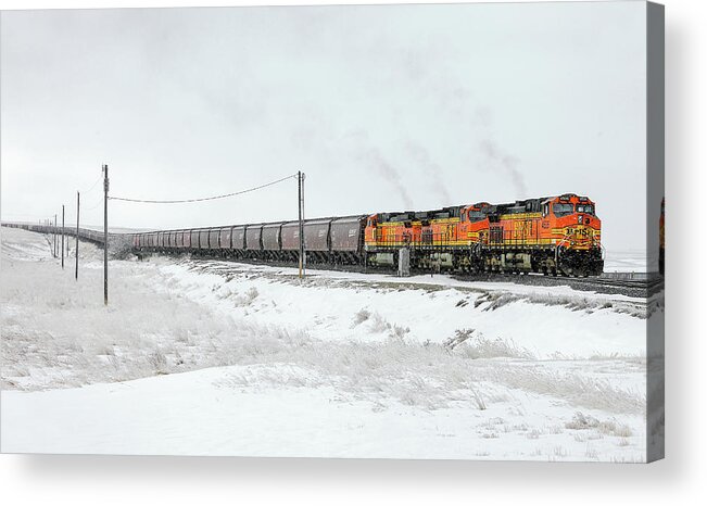 Train Acrylic Print featuring the photograph The Eleven Fifteen by Todd Klassy