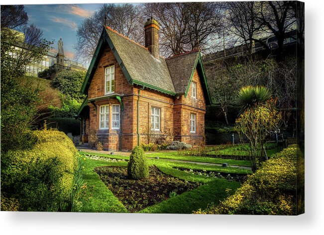 Cottage Acrylic Print featuring the photograph The Great Aunt Lizzie's House by Micah Offman