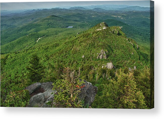 Blue Ridge Mountains Acrylic Print featuring the photograph The Peak by Melissa Southern