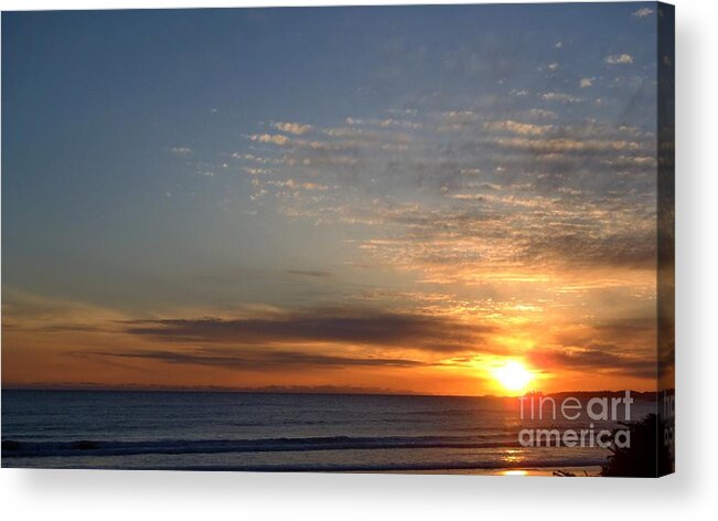 Sunset Acrylic Print featuring the photograph Tofino Lustre by Kimberly Furey