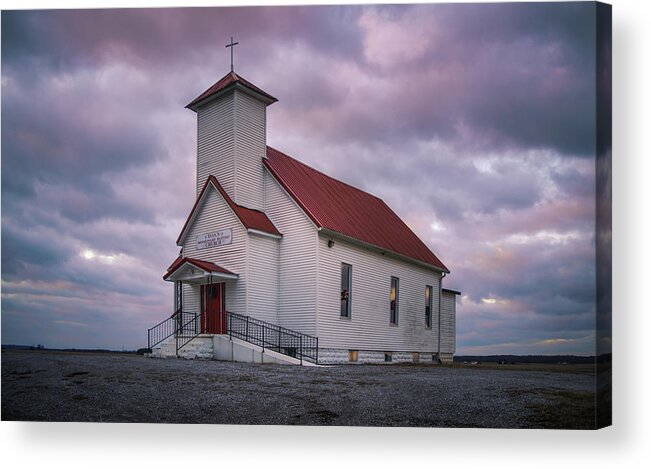 Rural Acrylic Print featuring the photograph Wasson Church by Grant Twiss