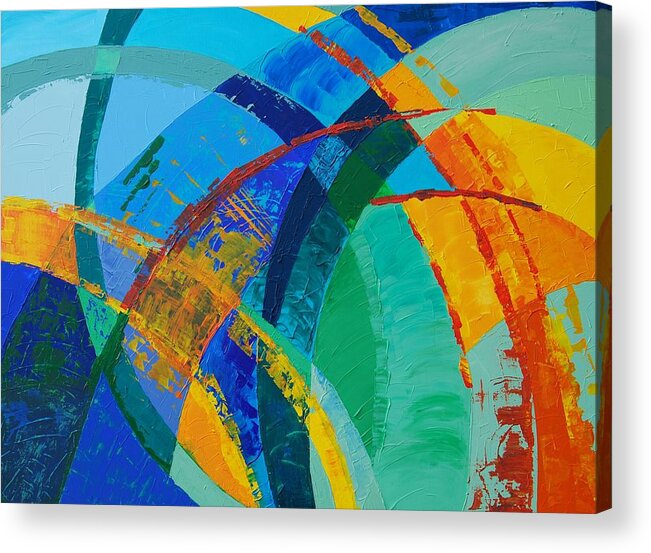 Abstract Acrylic Print featuring the painting Choices by Linda Bailey