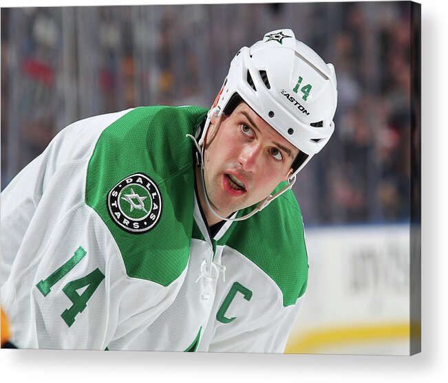 Jamie Benn Acrylic Print featuring the photograph Dallas Stars V Buffalo Sabres #1 by Bill Wippert