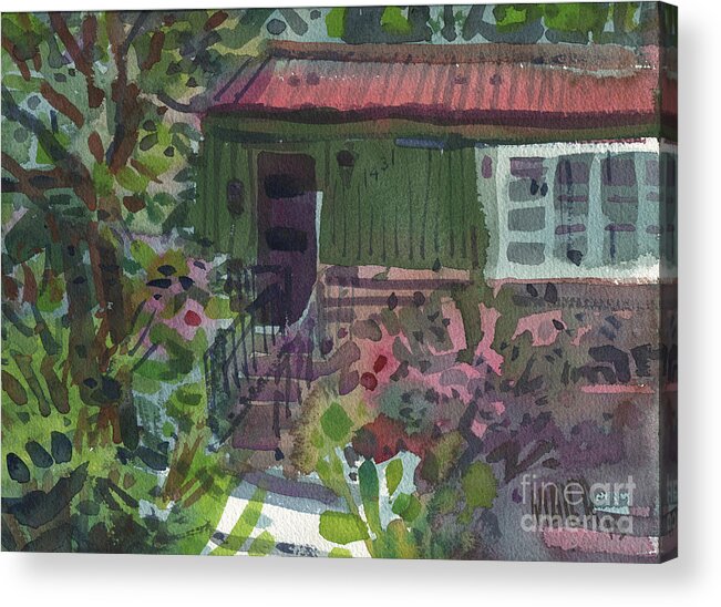 Residence Acrylic Print featuring the painting Entrance #1 by Donald Maier