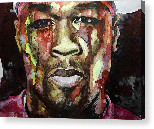 Rap Acrylic Print featuring the painting Get Rich or Die Tryin' #2 by Laur Iduc