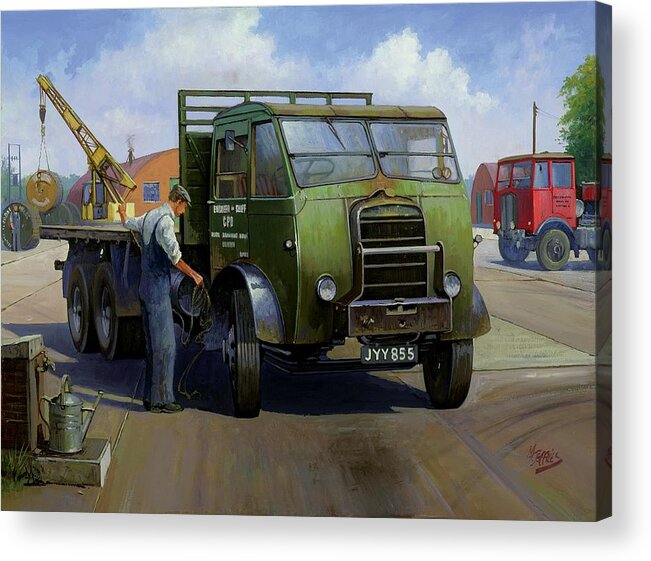 Art For Investment Acrylic Print featuring the painting GPO Foden by Mike Jeffries