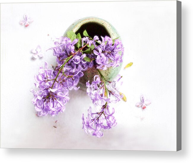 Lilac Acrylic Print featuring the photograph Lilacs Still Life by Louise Kumpf