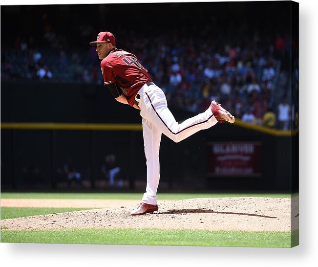 People Acrylic Print featuring the photograph New York Mets v Arizona Diamondbacks #1 by Norm Hall