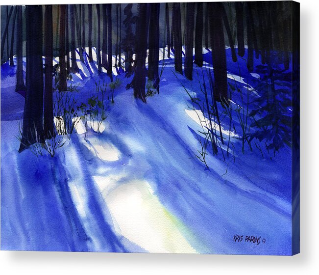 Kris Parins Acrylic Print featuring the painting Solstice Shadows #1 by Kris Parins