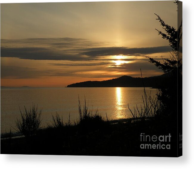 Sunset Acrylic Print featuring the photograph Spring sunset #1 by Val Carosella