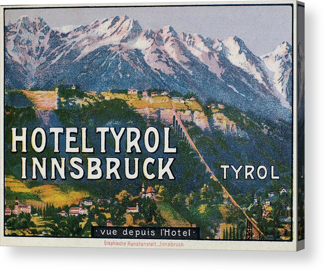 20th Century Acrylic Print featuring the photograph Luggage Label #19 by Granger
