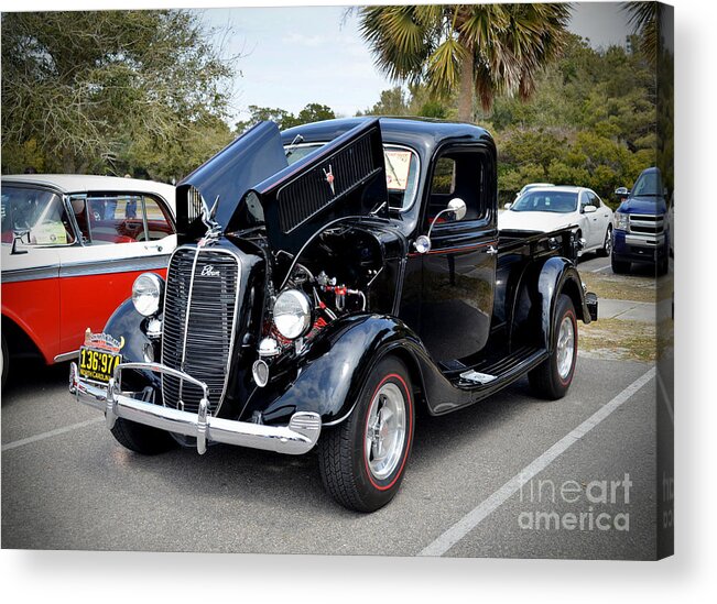 Cars Acrylic Print featuring the photograph 1937 Ford Pick Up by Kathy Baccari