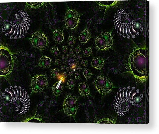 Corporate Acrylic Print featuring the digital art Cosmic Embryos #1 by Shawn Dall