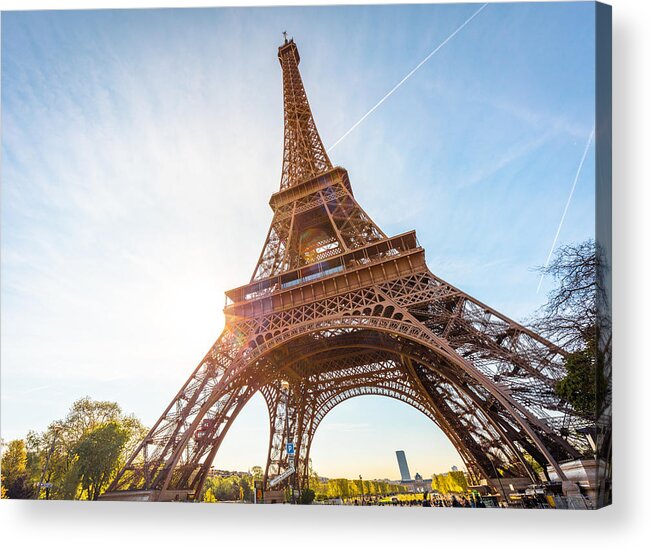 Built Structure Acrylic Print featuring the photograph Eiffel Tower in Paris, France #6 by Nikada