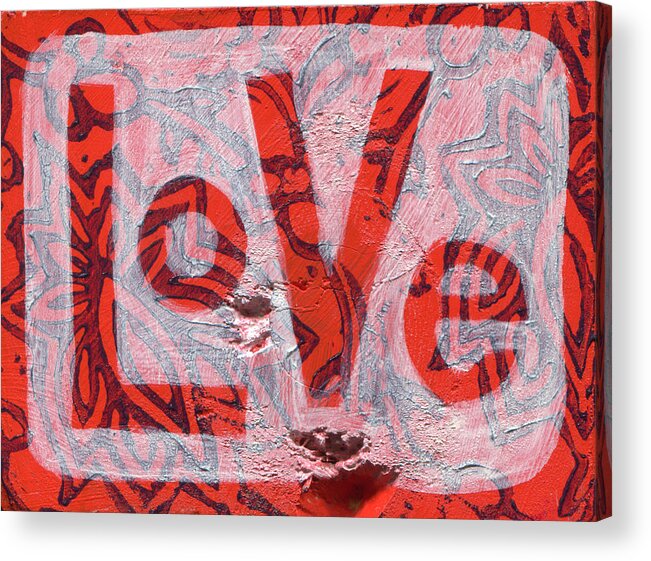  Acrylic Print featuring the painting Love #9 by Jennifer Mazzucco