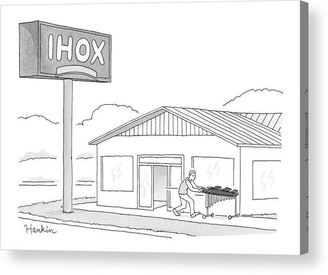 Ihox Acrylic Print featuring the drawing Ihox by Charlie Hankin