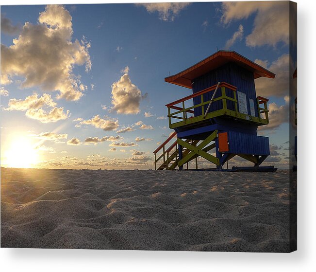 Boat Acrylic Print featuring the photograph A Place to Watch the Sand Boats by Richard Reeve