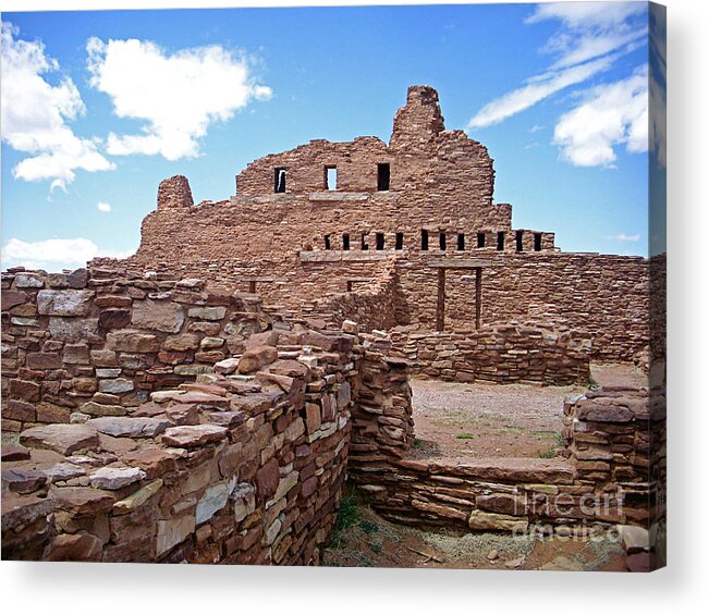Pueblo Acrylic Print featuring the photograph Abo Ruin 3 by Birgit Seeger-Brooks
