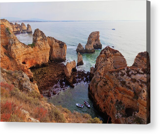 Algarve Acrylic Print featuring the photograph Algarve Coast by M Swiet Productions