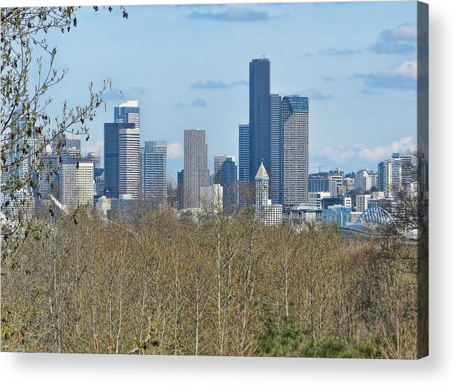 Seattle Acrylic Print featuring the photograph another view of Seattle by Cathy Anderson