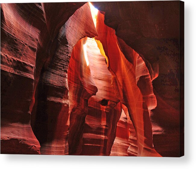 Antelope Canyon Acrylic Print featuring the photograph Antelope Canyon 3 by Mitchell R Grosky